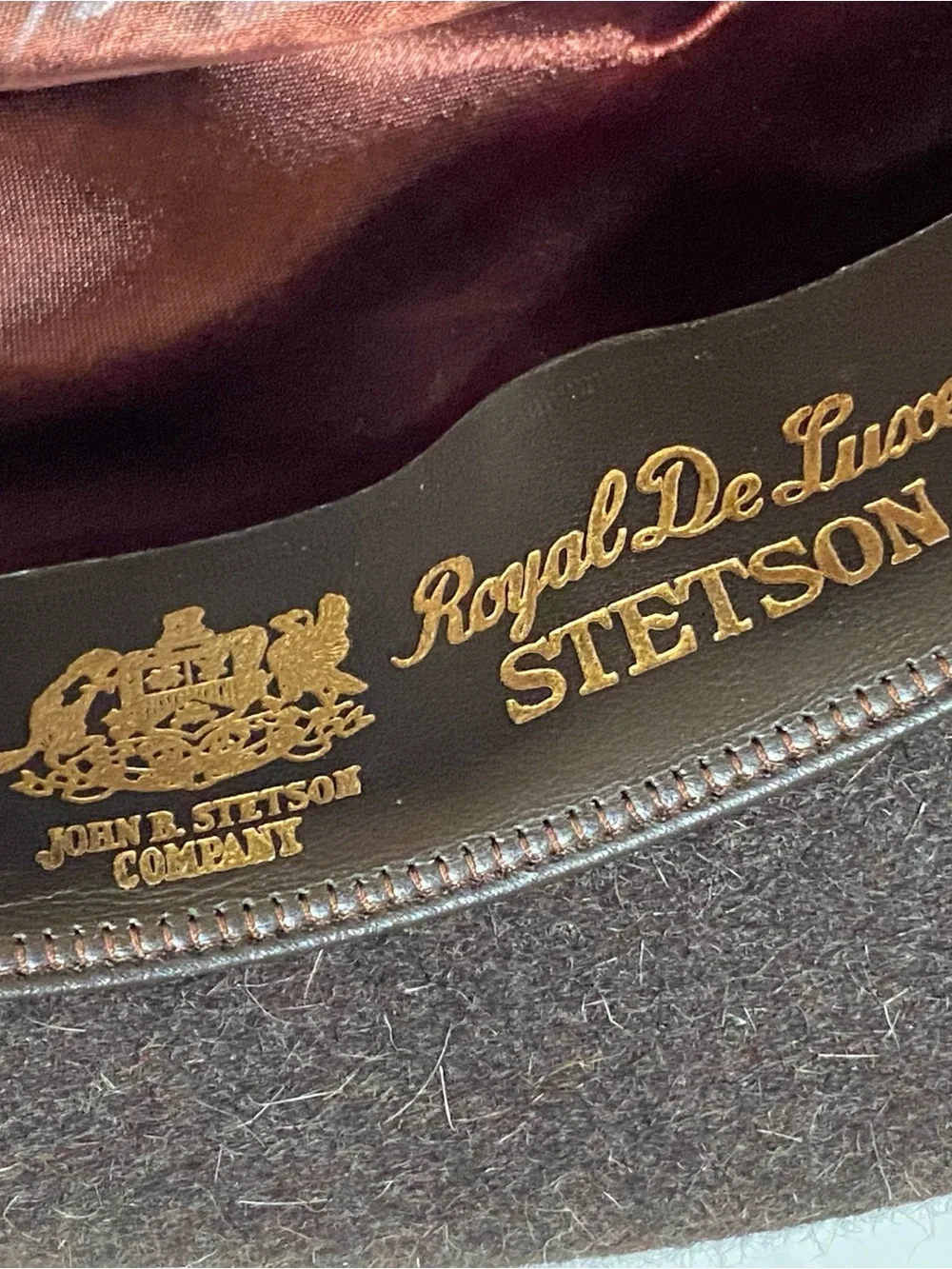 Stetson Vintage (1960-70’s) Royal De Luxe 100% Fur Fedora - 7